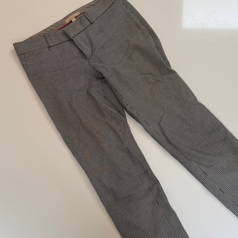 Banana Republic Monochrome Patterned Dress Pants- Sloan Crop